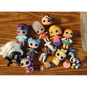 L.O.L.‎ Surprise! OMG Collectible Dolls & Pets Lot Of 10 Plus Accessories